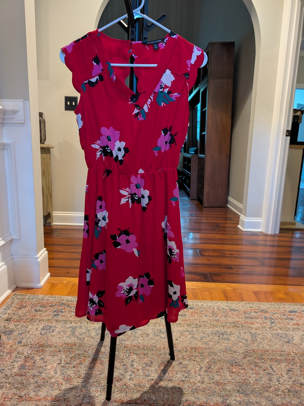 41 Hawthorn Red Floral Fit & Flare Dress